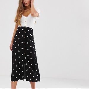 Free People Retro Love Midi Skirt